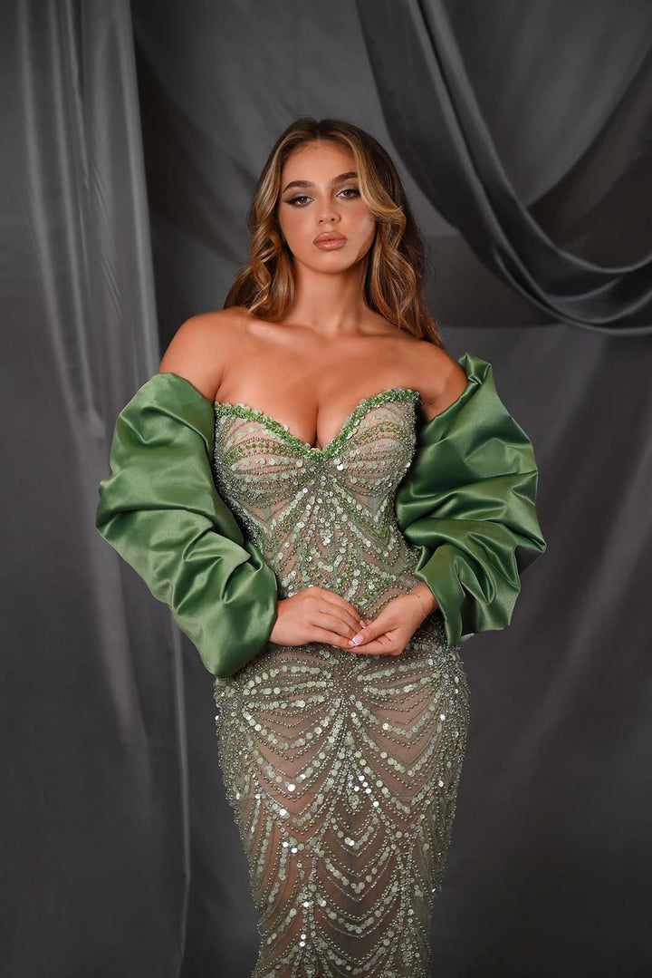 “Elysian Green” Dress