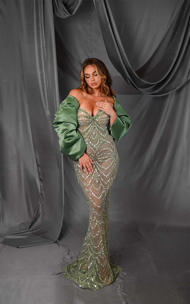 “Elysian Green” Dress